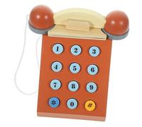 KONTONTY Vintage Telephone Toy for Toddlers Early Education Role Play Game for Boys and Girls Interactive Recognition Engaging Simulation Design for Family Fun