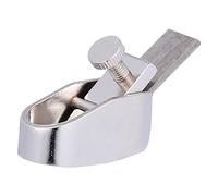 KONTONTY Violin Plane Cutter Brass Woodworking Tool Curved Thumb Planer for Luthier Instrument Making Silver Size S, Precision Surface Trimming for Violin and Cello Woodwork