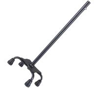 KONTONTY Walking Stick Crutch Pads Four-Legged Non-Slip Thickened Pole Tip Base Metal Material for Trekking and Hill Walking