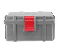 KONTONTY Waterproof Battery Storage Case for Aa Aaa Batteries, Multi-slot Plastic Organizer Box with Space-saving Design, Suitable for Home and Car Storage Compartments