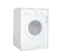 KONTONTY Waterproof Patterns with Decorative Peva Cover Washing Machine and Colorful Zipper Closure Dustproof Protective Case, for Home Laundry Machines, Suitable for Automatic Washers