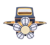 KONTONTY Wearable DIY Airplane Interactive Educational Plaything for Fun Cardboard Aircraft with Rotating Fan Engaging Activity for Boys and for Happy Childhood