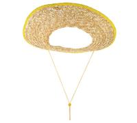KONTONTY Wheat Straw Hard Hat Sunshade Cover Wide Brim Breathable Sun Protection for Construction Helmets Outdoor Safety Helmet Visor Shield