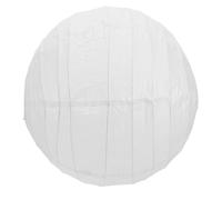 KONTONTY White Round Paper Pendant Lampshade Lantern Lamp Shade Hanging Chandelier Light Cover Compatible with Multiple Bulbs Easy Assembly DIY Craft Lantern for Indoor Ceiling and Holiday