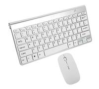 KONTONTY Wireless Keyboard Mouse Combo Quiet Multimedia Keys Compact Lightweight Design Ghz Wireless Connectivity for Pc Laptop Home Office Use