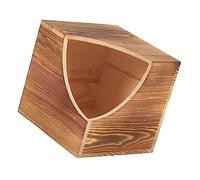 KONTONTY Wooden Bird Nest Box Durable Incubator for Small Birds Parrots Finches Safe Chewable Design for Mating Breeding Random Color Pet Owners and Aviaries