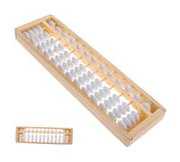 KONTONTY Wooden Educational Abacus Row Chinese Counting Frame Mental Arithmetic Tool Lightweight Student Calculating Aid for Early Math Learning and Brain Development Random Color