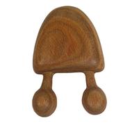 KONTONTY Wooden Face Acupoint Roller Massager for Outdoor Use, Handheld Body Massager with Comfortable Touch for Facial Care