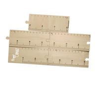 KONTONTY Wooden Height Charts in Beige Growth Wall Chart Adhesive Height Ruler, Easy to Stick Educational Tool to Record Moment of Development and Decorate Your Room