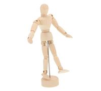 KONTONTY Wooden Model Mannequin for Artists 4.5 Inch Jointed Drawing Figure Sketch Man Model Flexible Body Suitable for Home Office Desk Decoration