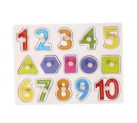 KONTONTY Wooden Numbers Jigsaw Puzzle Educational Puzzle for Interaction Creative Design Fun Learning for Boys and Age