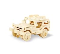 KONTONTY Wooden Sports Car Puzzle Educational Assembly Kit for Creative Hand Eye Coordination Building Blocks Model Realistic Design Safe Non Toxic Material