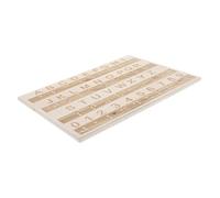 KONTONTY Wooden Tactile Braille Practice Board for Beginners Braille Writing Alphabet Tracing Board