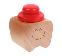 KONTONTY Wooden Teeth Keepsake Holder for Travel Moving Red