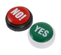 KONTONTY YES NO Sound Effect Button Set Fun Party Prank Playthings for Boys and Girls and Adults Squeeze Sound Button for Events Games and Jokes