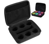 KONTONTY Yoyo Storage Bag Case for 6 Balls with Carry Handle, Black Sponge and Eva Material, Mesh Pocket with Zipper, Well Organised Yoyo Organizer for Collectors and Enthusiasts