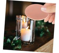 KONTONTY Zinc Alloy Candle Jar Topper Lid Rose Gold Aroma Enhancing Decorative Cover for Versatile Candles with Sturdy Metal Construction and Multifunctional Storage Stylish Home Decor