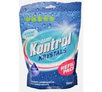 Kontrol Refill Moisture Trap Damp Mould Absorber Crystals - Hygroscopic Calcium Chloride Dehumidifier for Condensation, Mildew, and Odor Removal - 2.5kg, 1kg, 0.5kg (500 Grams)