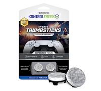 KontrolFreek Clutch for Playstation 5, PS5 and Playstation 4, PS4 Controller, Performance Thumbsticks, 2 Low-Rise Concave, Black & White