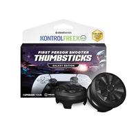 KontrolFr PS Fr alaxy Black for Playstation 4 (PS4) and Playstation 5 (PS5) | Performance Thumbsticks | 1 High-Rise, 1 Mid-Rise | Black (Limited Edition)