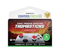 KontrolFr PS Freek Inferno Edition for Xbox One and Xbox Series X Controller | Performance Thumbsticks | 2 High-Rise Concave | Red