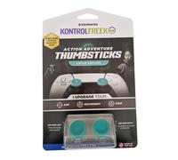 KontrolFreek FPS Freek Lotus Teal/Clear PS5 PS4 Performance Thumbsticks 4 PRONGS