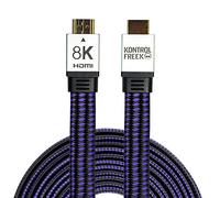 KontrolFreek 12FT (3.6m) HDMI 8K Ultra Gaming Cable Supports Ethernet, 3D, Audio Return Channel (ARC), High Dynamic Range Video and 8K Ultra HD @ 60 FPS- Black and Purple
