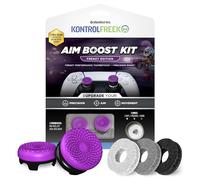 KontrolFreek Aim Boost Kit for PlayStation 5 (PS5) and PlayStation 4 (PS4) Controller | Includes Performance Thumbsticks and Precision Rings | Frenzy Edition