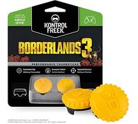 KontrolFreek Borderlands 3 para Xbox One y Xbox Series X/S | Performance Thumbsticks | 2 Alturas medias, convexo | Amarillo.