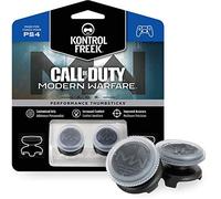 KontrolFreek Call of Duty: Modern Warfare - A.D.S. Performance Thumbsticks for PlayStation 4 (PS4) | 2 High-Rise, Concave | Transparent/Black