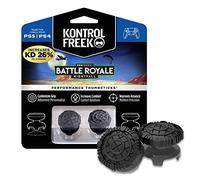 KontrolFr PS Fr attle Royal Nightfall for PlayStation 4 (PS4) and PlayStation 5 (PS5) | Performance Thumbsticks | 2 High-Rise Convex (Domed) | Black