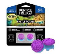 KontrolFreek FPS Freek Battle Royale for PlayStation 4 (PS4) and PlayStation 5 (PS5) | Performance Thumbsticks | 2 High-Rise Convex (Domed)| Purple