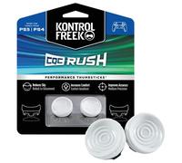 KontrolFr PS Fr QC Rush for Playstation 4 (PS4) and Playstation 5 (PS5) Controller | Performance Thumbsticks | 2 Mid-Rise Concave | White