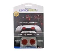 KontrolFreek Diablo IV Performance Thumbsticks for PlayStation 4 (PS4) and PlayStation 5 (PS5) Controller | 2 Low-Rise | Red & Black