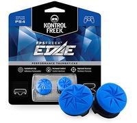 KontrolFr PS Fr dge for PlayStation 4 (PS4) and PlayStation 5 (PS5) | Performance Thumbsticks | 1 High-Rise Convex, 1 Low-Rise Convex | Blue