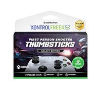 KontrolFr PS Fr alaxy Black Xbox Thumb Grips | Performance Thumbsticks for Xbox Series X|S & Xbox One Controller | Stick Extenders for Precision & Aim | 1 High-Rise, 1 Mid-Rise - Black