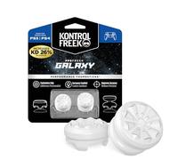 KontrolFr PS Fr alaxy White for Playstation 4 (PS4) and Playstation 5 (PS5) | Performance Thumbsticks | 1 High-Rise, 1 Mid-Rise | White