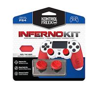 KontrolFreek FPS Freek Inferno Performance Kit for PlayStation 4 Controller (PS4) | Includes Performance Thumbsticks and Performance Grips | Red