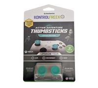 KontrolFreek Lotus for Xbox One and Xbox Series X Controller, Performance Thumbsticks, 2 Mid-Rise Concave, Teal/Clear