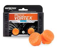 KontrolFr PS Freek Vortex | The Original Performance Thumbsticks for PS5 & PS4 Controller | Ultimate Grip & Control for FPS Games | 1 High-Rise, 1 Mid-Rise - Orange