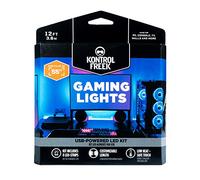 KontrolFreek Gaming Lights: LED Strip Lights, USB Powered with Controller, 3M Adhesive for TV, Console, PC, Wall (12 ft)