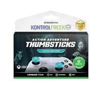 KontrolFreek Lotus Edition for Xbox One and Xbox Series X Controller | Performance Thumbsticks | 2 Mid-Rise Concave | Teal/Clear