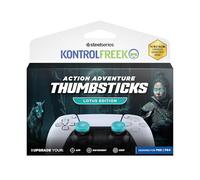 KontrolFreek-Lotus-PS5 Performance Thumbstick-PS5/PS4 Controllers-Mid-Rise | 2 Mid-Rise Concav Accessorie for PS5 Controller Enhaced comfort Reduced Fatigue Increased Accuracy Pioneered thumbsticks