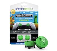 KontrolFreek Minecraft Performance Thumbsticks® - Creeper Editon | PlayStation 5 (PS5) and PlayStation 4 (PS4) | 2 Mid-Rise Thumbsticks