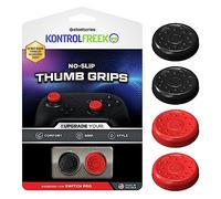 KontrolFreek No-Slip Thumb Grips for Nintendo Switch Pro Controller | 4-Pack | Red & Black