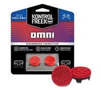 KontrolFreek Omni for PlayStation 4 (PS4) and PlayStation 5 (PS5) | 2 Performance Thumbsticks | 2 Low-Rise Concave | Red