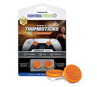 KontrolFreek Omni for Playstation 5, PS5 and Playstation 4, PS4, Performance Thumbsticks, 2 Low-Rise Concave, Orange/White