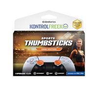 KontrolFreek Omni | The Original Performance Thumbsticks for PS5 & PS4 Controller | Enhanced Grip for All Game Genres | 2 Low-Rise Concave Grips - Orange/White