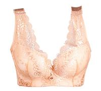 Kontvom No Steel Ring Large Gathering Sexy Lingerie Ladies Bras Plus Size 115E 50E Thin Women's Bras 38C