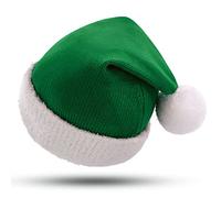 KONVINIT Baby Santa Claus Hat - Toddler Christmas Hat in Green, Soft, Warm, Elastic, Small Size